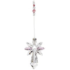 Guardian Angel Rose Crystal Suncatcher