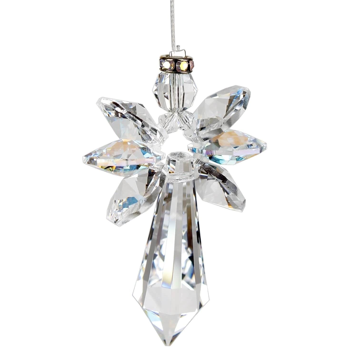 Guardian Angel Aurora Borealis Crystal Suncatcher