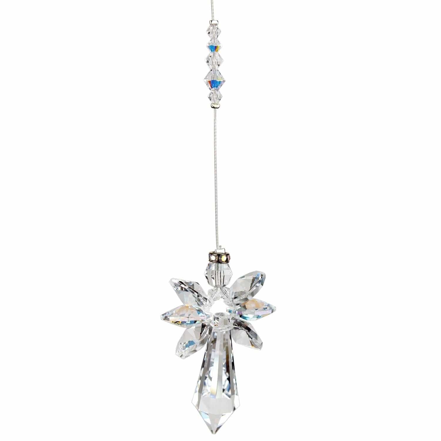 Guardian Angel Aurora Borealis Crystal Suncatcher