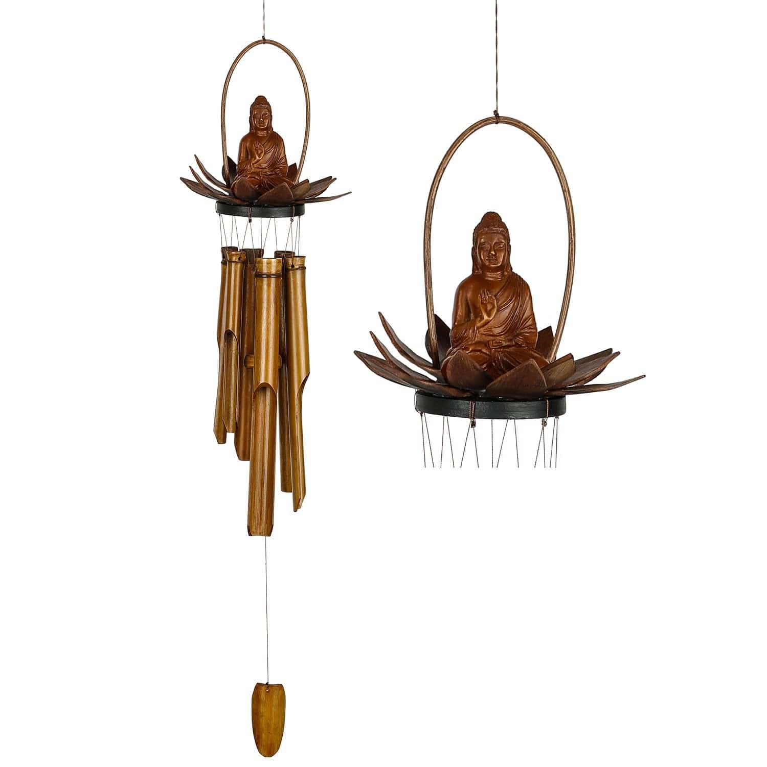 Lotus Buddha Bamboo Chime