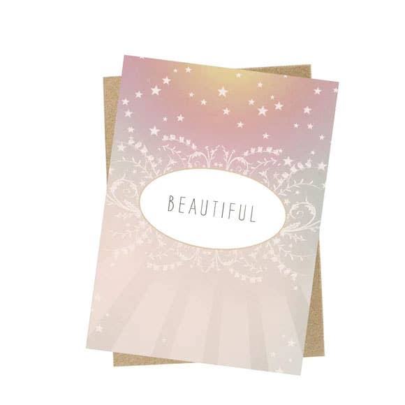 Beautiful Stars Mini Greeting Card