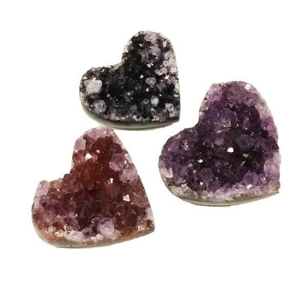 Amethyst Cluster Heart With Agate Edge