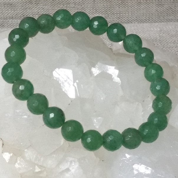 Faceted Crystal Healing Bracelets Green Aventurine