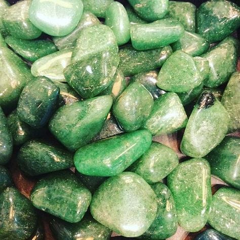 Aventurine Green Tumbled and Rough Stone