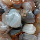 Banded Agate Tumble Pocket Stone Group 