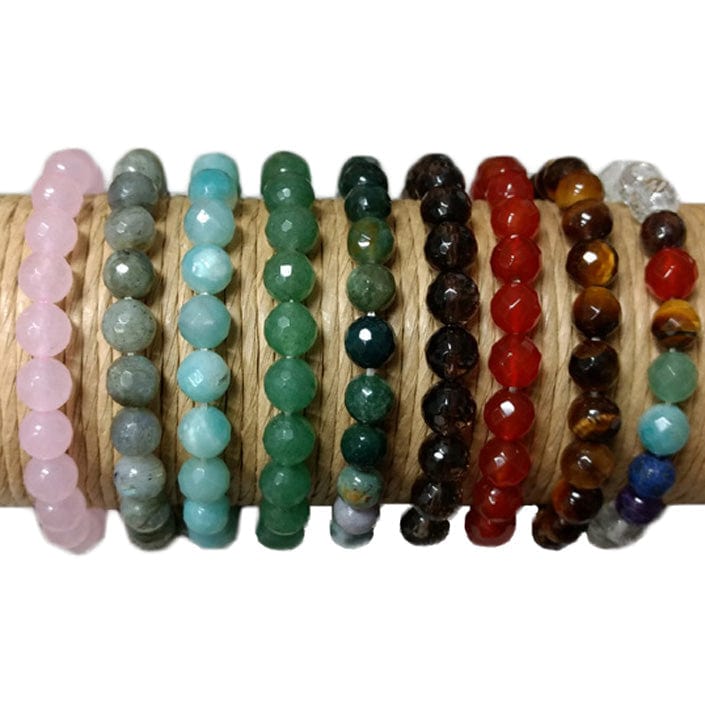 Faceted Crystal Healing Bracelets