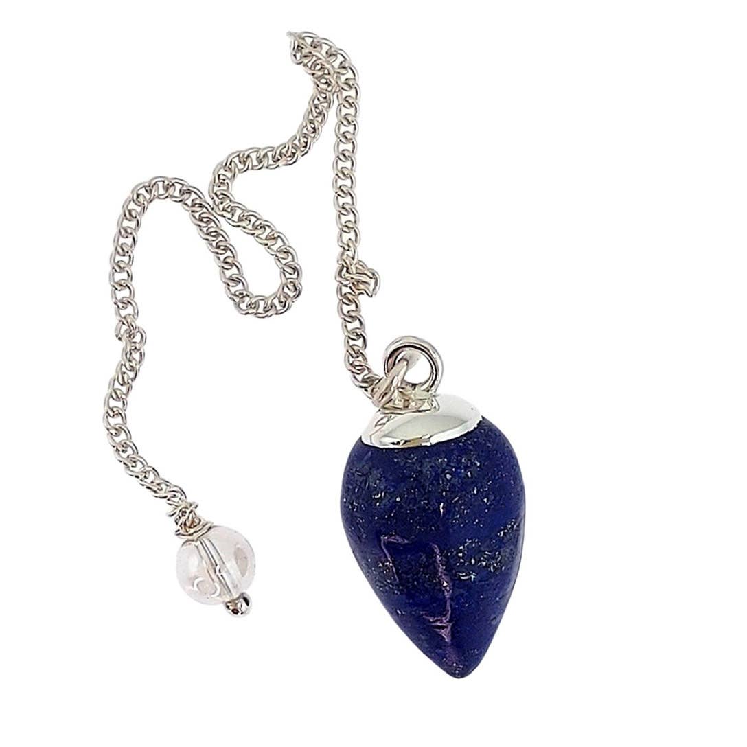 Crystal Earth Sterling - Pendulums - Natural Lapis - Lazuli