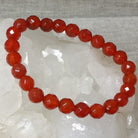 Faceted Crystal Healing Bracelets Carnelian