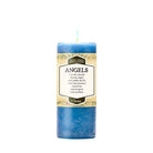 Angels Affirmation Sky Blue Pillar Candle