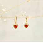 Jackie Heart Dangle Earrings