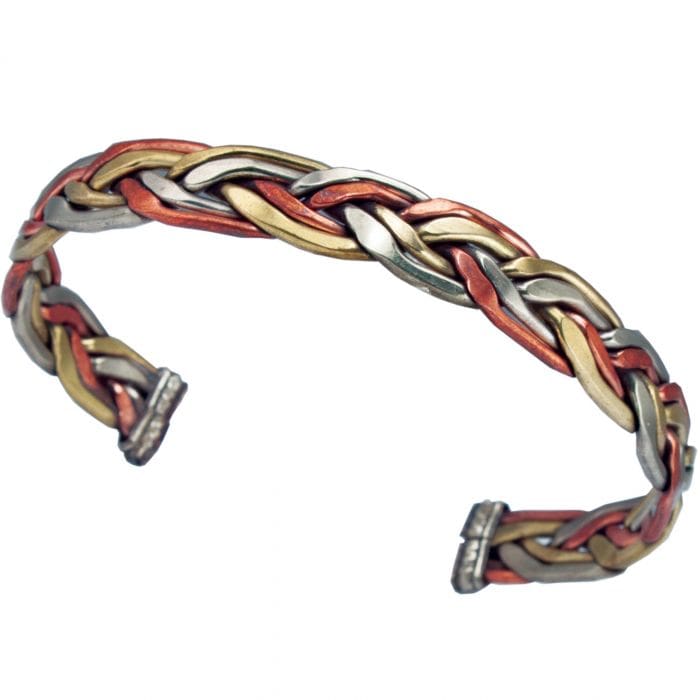 Healing Weave Tibetan Metal Bracelet
