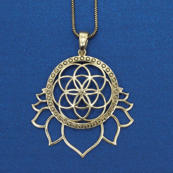 Lotus Seed of Life Necklace