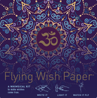 Mini Flying Wish Paper in Purple Om