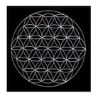 Flower of Life Embroidered Crystal Mat