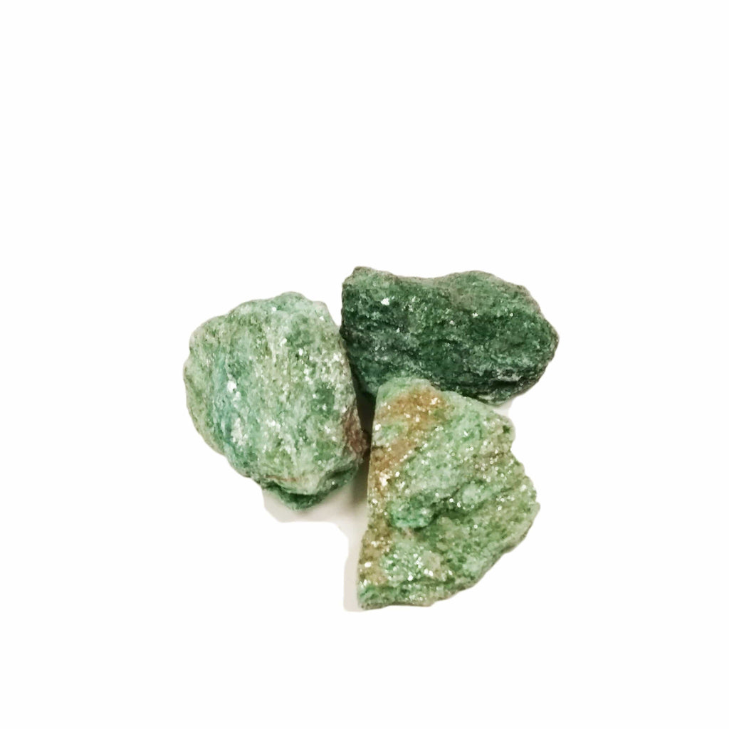 Fuchsite for well being, responsibility Rough