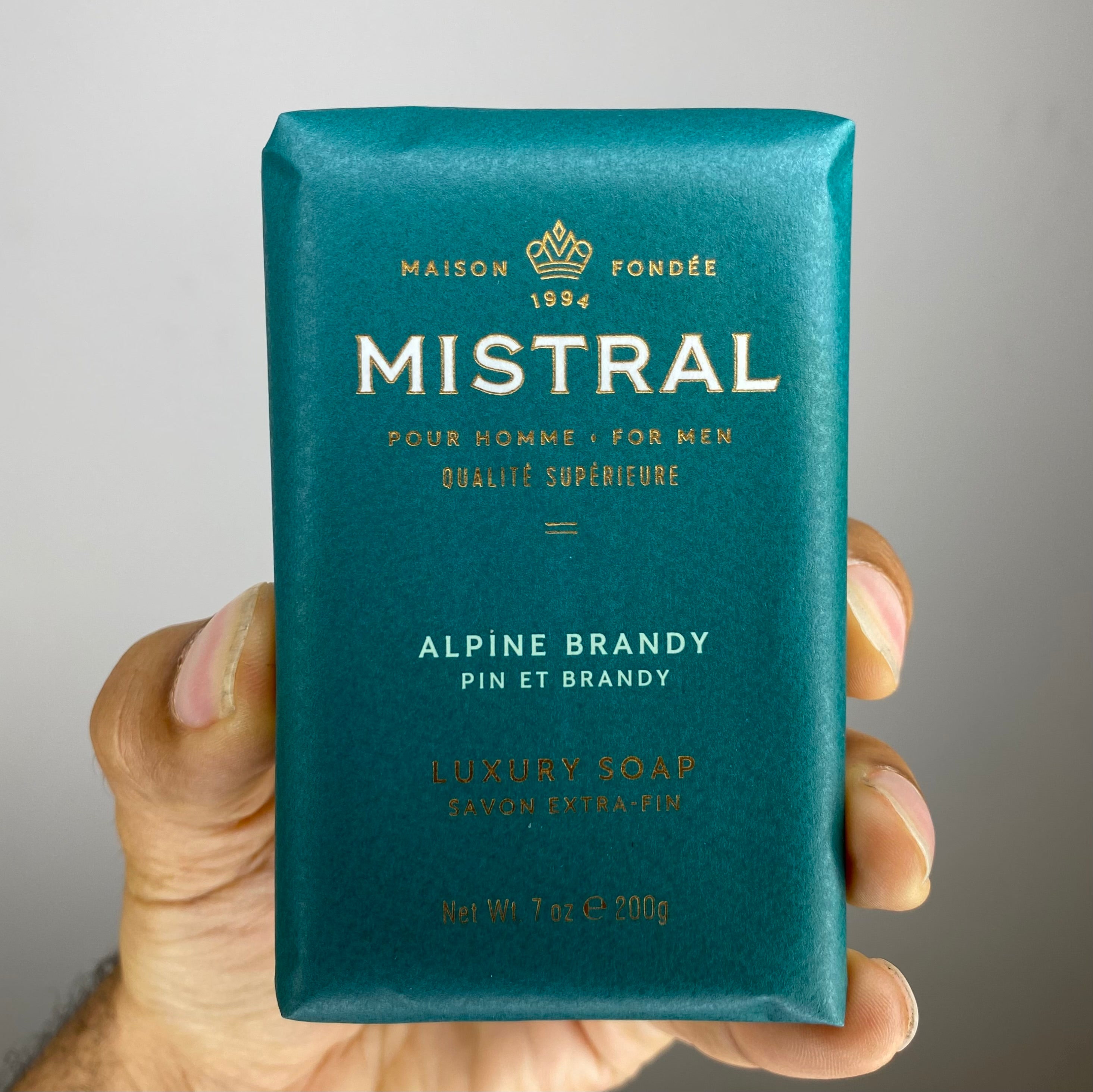 Mistral Alpine Brandy Soap! Mistral Men's Alpine Brandy Soap. 7 oz