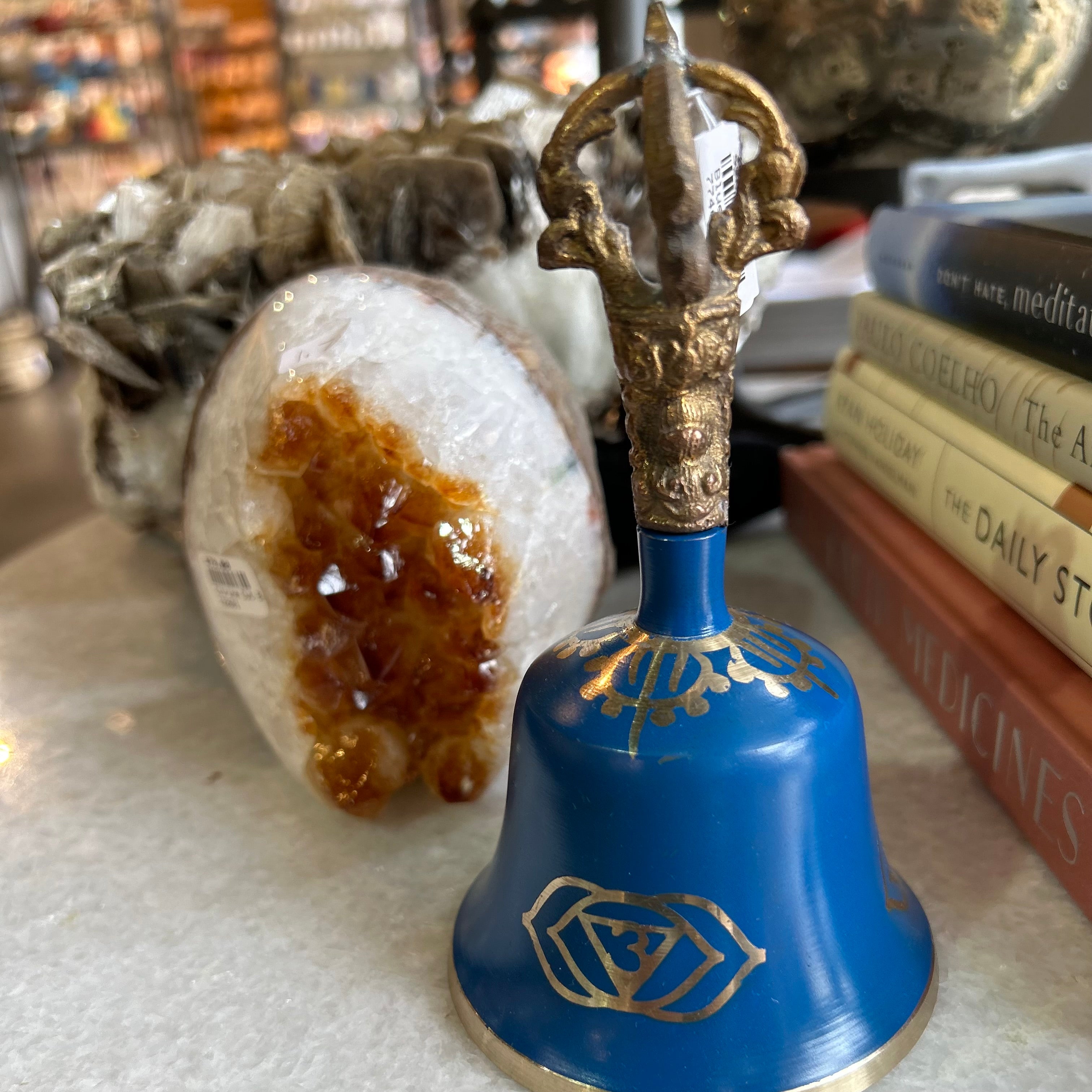 Blue Tibetan Third Eye Chakra Bell