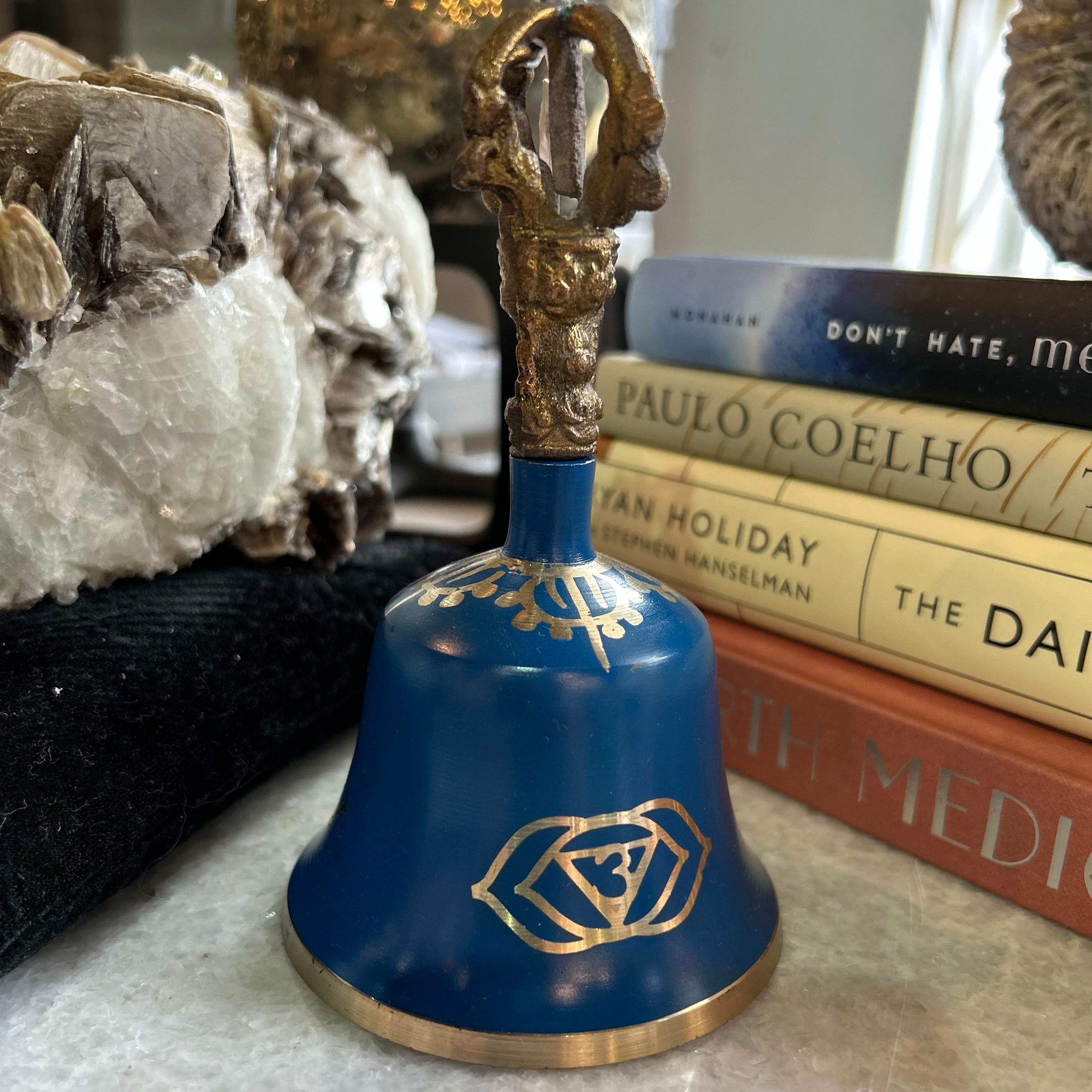 Blue Tibetan Third Eye Chakra Bell