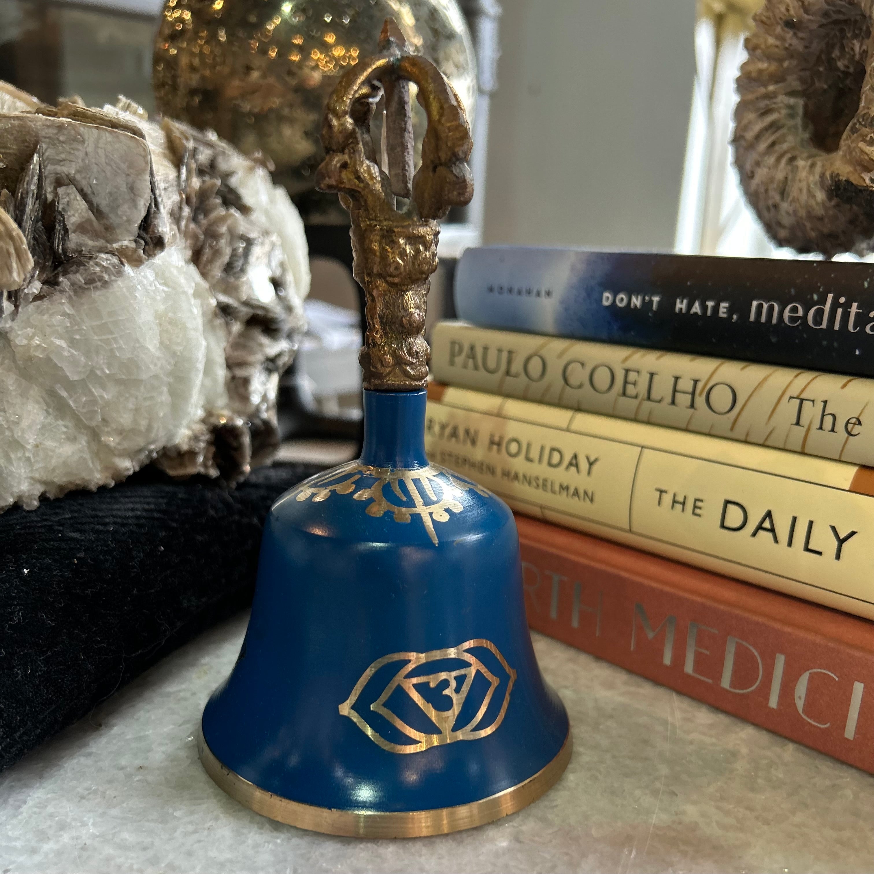 Blue Tibetan Third Eye Chakra Bell