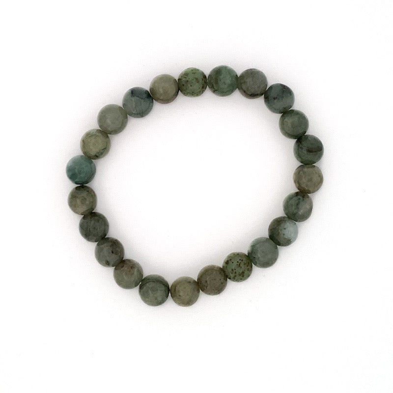 Jade Stretch Bead Bracelet 8mm