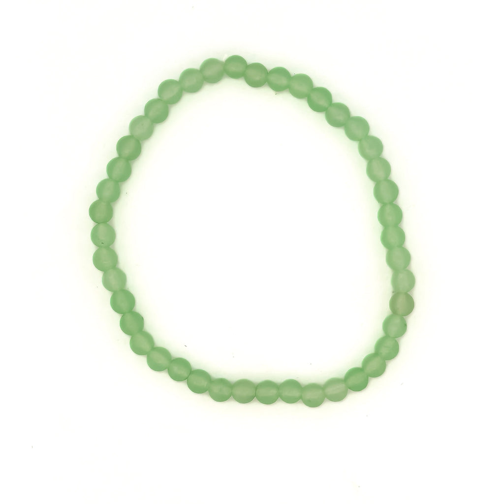 Jade Stretch Bead Bracelet 4mm