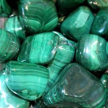 Malachite for emotional release, growth, clearing blocks