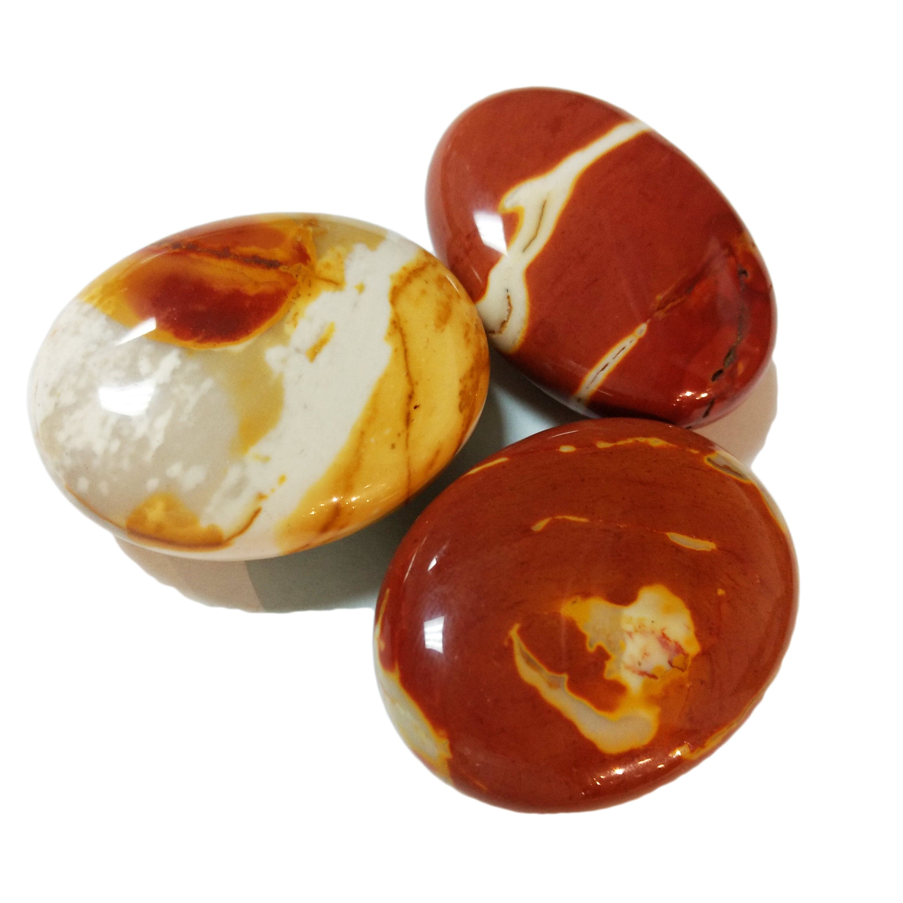 Jasper Mookaite Palm Stones for ancestor connection & healing