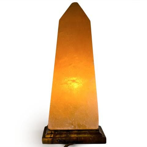 Carved Natural Himalayan Salt Lamps obelisk