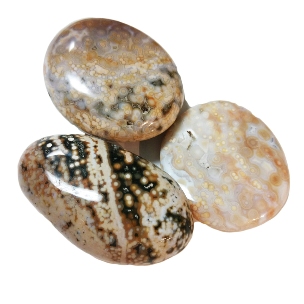 Jasper Ocean Palm Stones for stress relief & letting go
