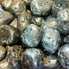 Tumbled Pyrite stone for abundance and self worth