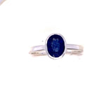 Faceted Blue Sapphire Ring