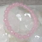 Faceted Crystal Healing Bracelets Rose Quartz