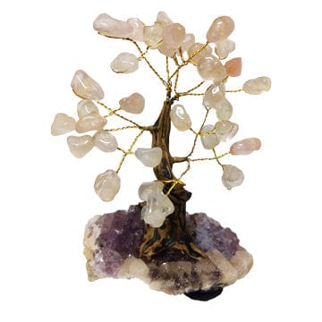 Rose Quartz Crystal Bonsai Tree - Body Mind & Soul