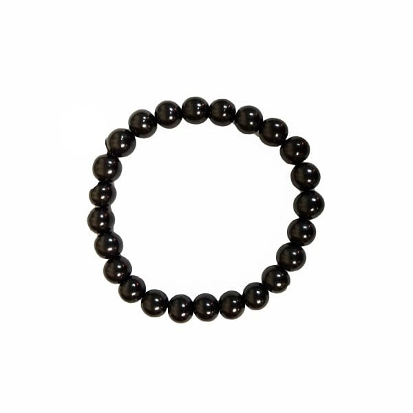 Shungite 8mm Bead Stretch Bracelet for good health