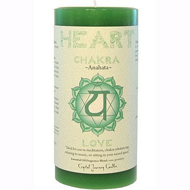 Heart Chakra Candles 3"x6" Pillar